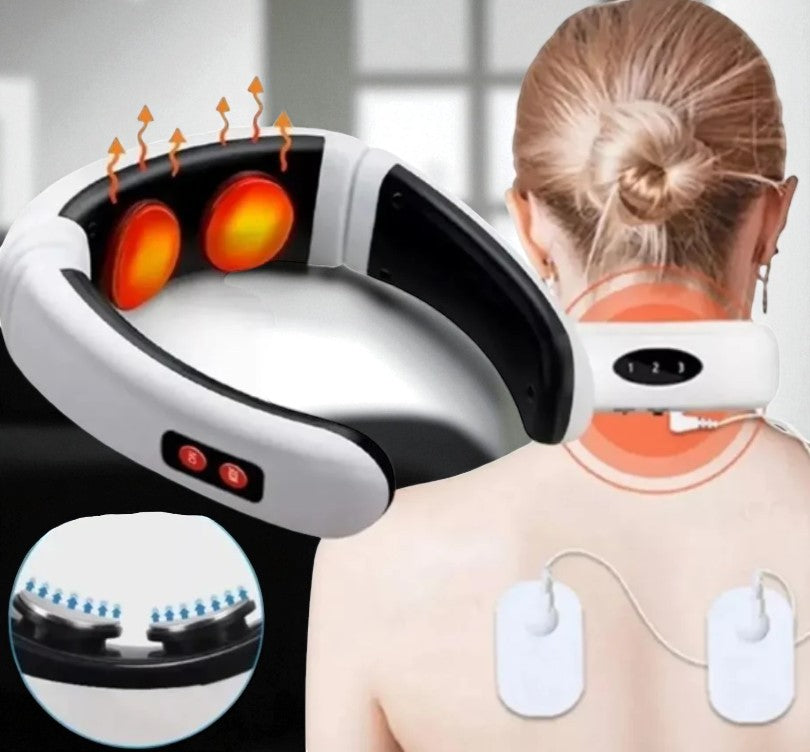 Masajeador electroestimulador de cuello