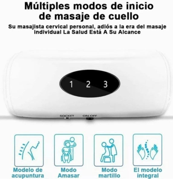 Masajeador electroestimulador de cuello