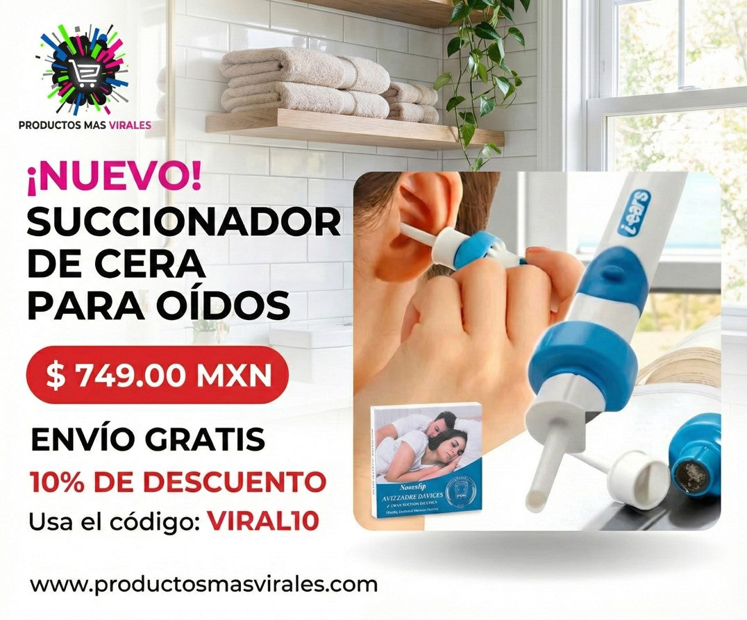 SUCCIONADOR DE CERA PARA OÍDOS