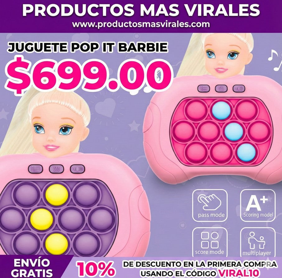 JUGUETE POP IT BARBIE