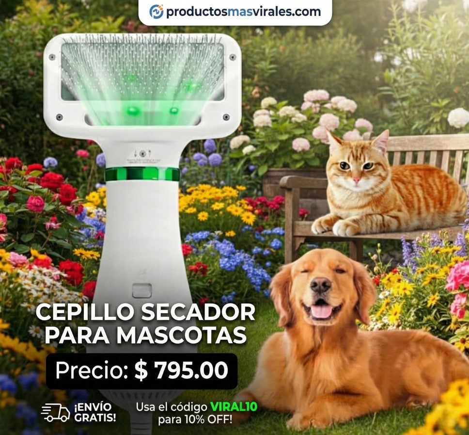 CEPILLO SECADOR PARA MASCOTAS