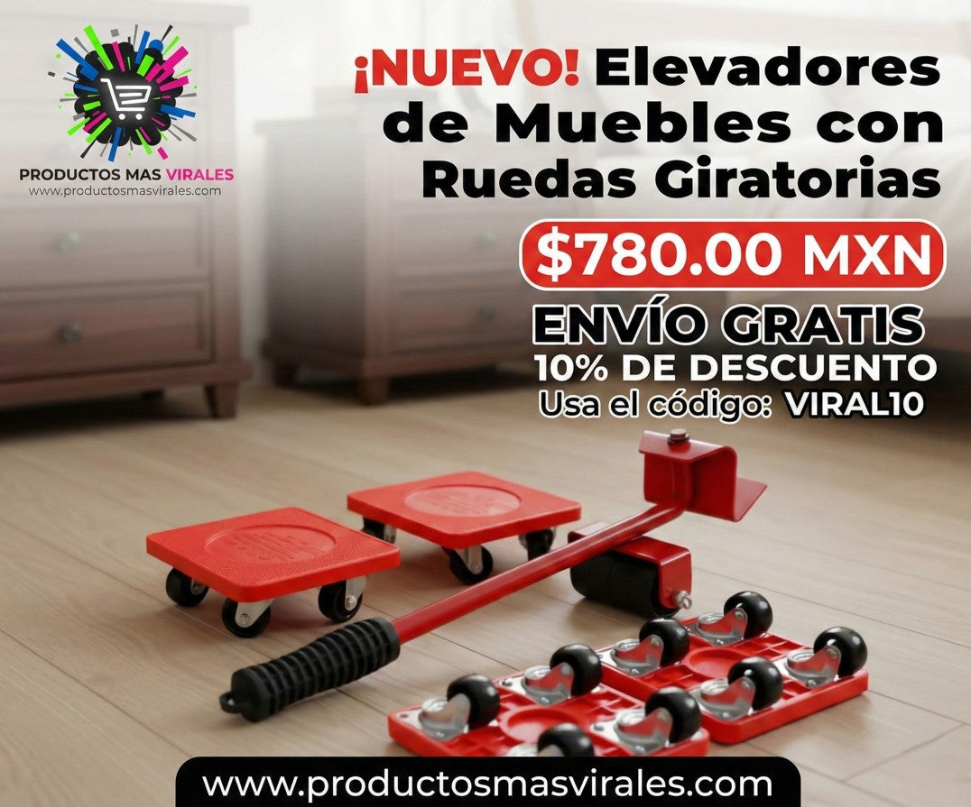 Elevadores De Muebles Can Ruedas Girator