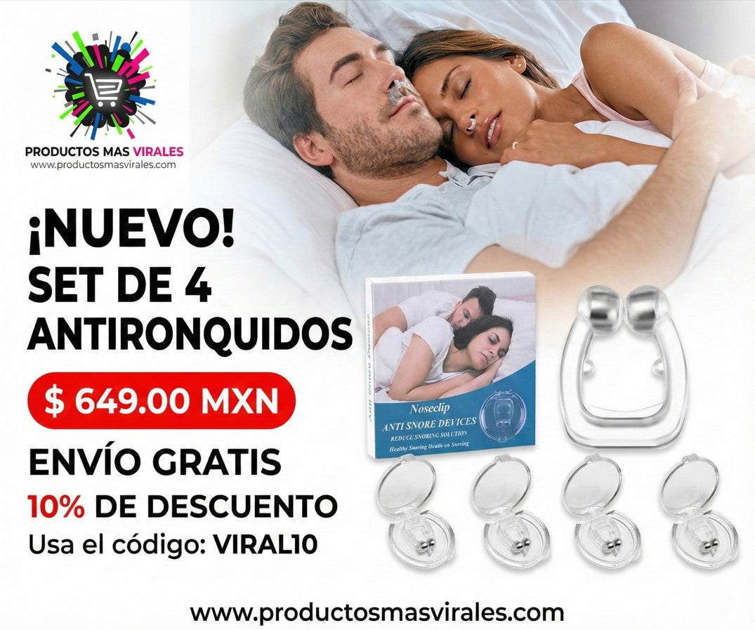 SET DE 4 ANTIRONQUIDOS