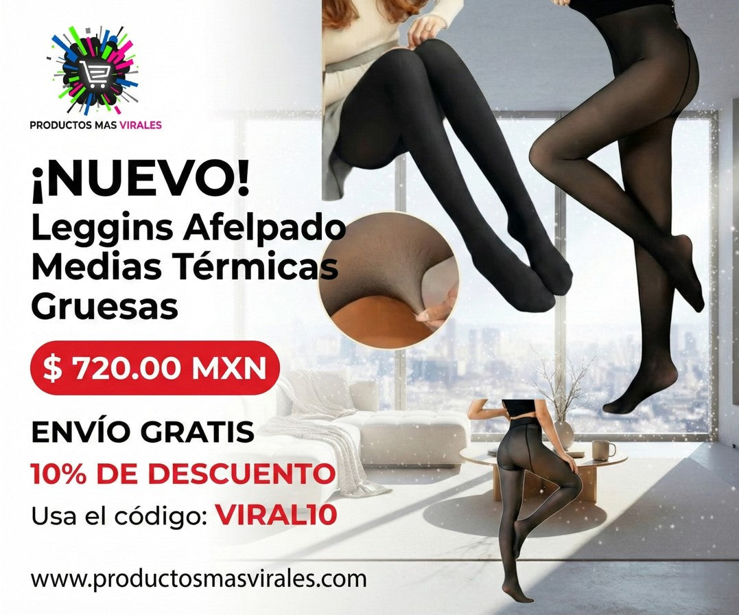 Leggins Afelpado Medias Térmicas Gruesas